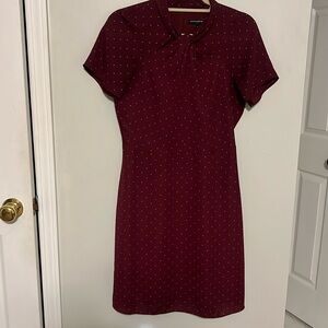 Banana Republic Marron Polka Dot Dress